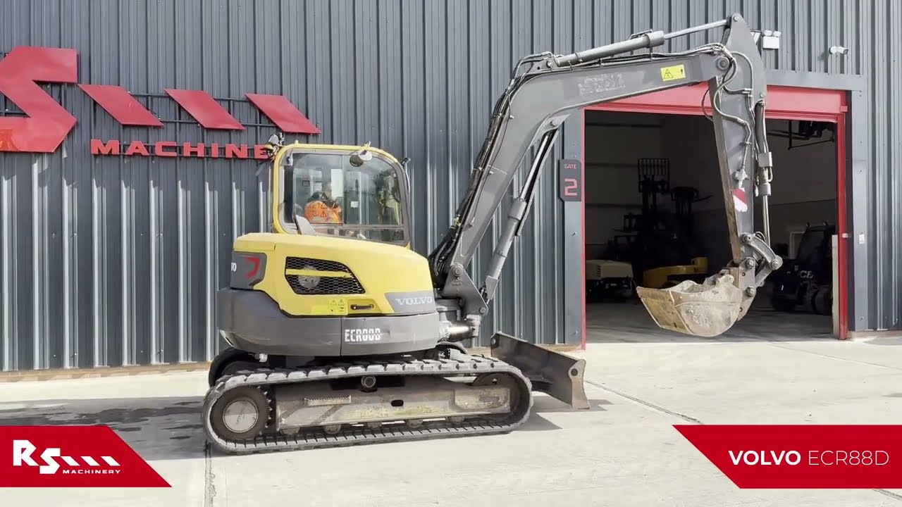 VOLVO ECR88D - 9T MINI EXCAVATOR - RS MACHINERY HIRE AND SALES