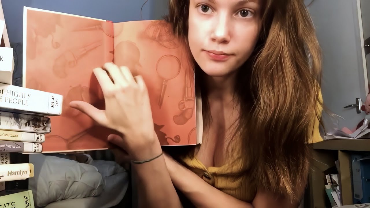 Lily of the Meadow - Book Tapping and Scratching | Extremely Relaxing 😴 ASMR