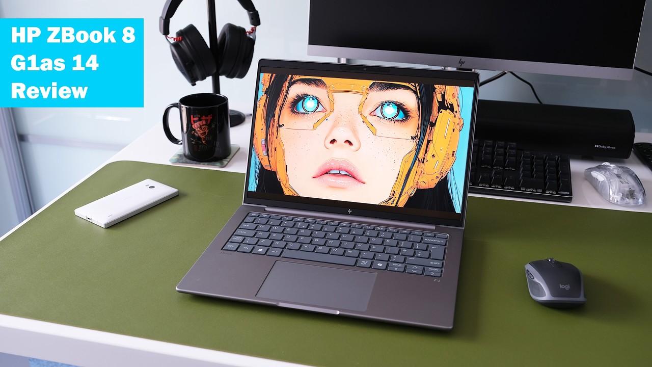 HP ZBook 8 G1as 14 mobile workstation review (AMD Ryzen AI 9 PRO 375, 14 inch WQXGA HP Dreamcolor)