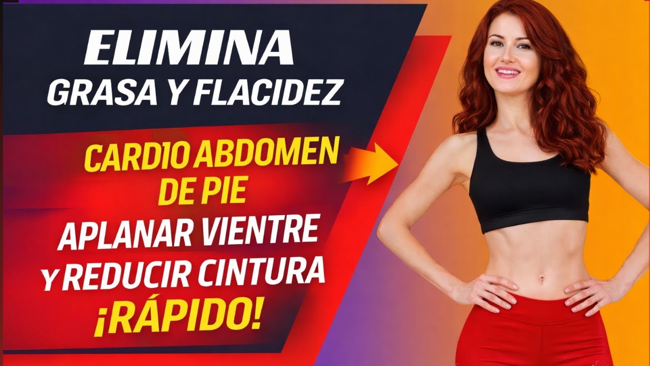 CARDIO Abdomen de Pie 🔥 Rutina para APLANAR Vientre y REDUCIR Cintura Rápido