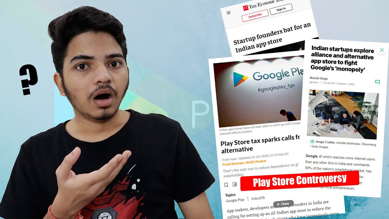 [Hindi] Google Play Store Controversy - India wants an Indian App Store 🤔🤔🤔