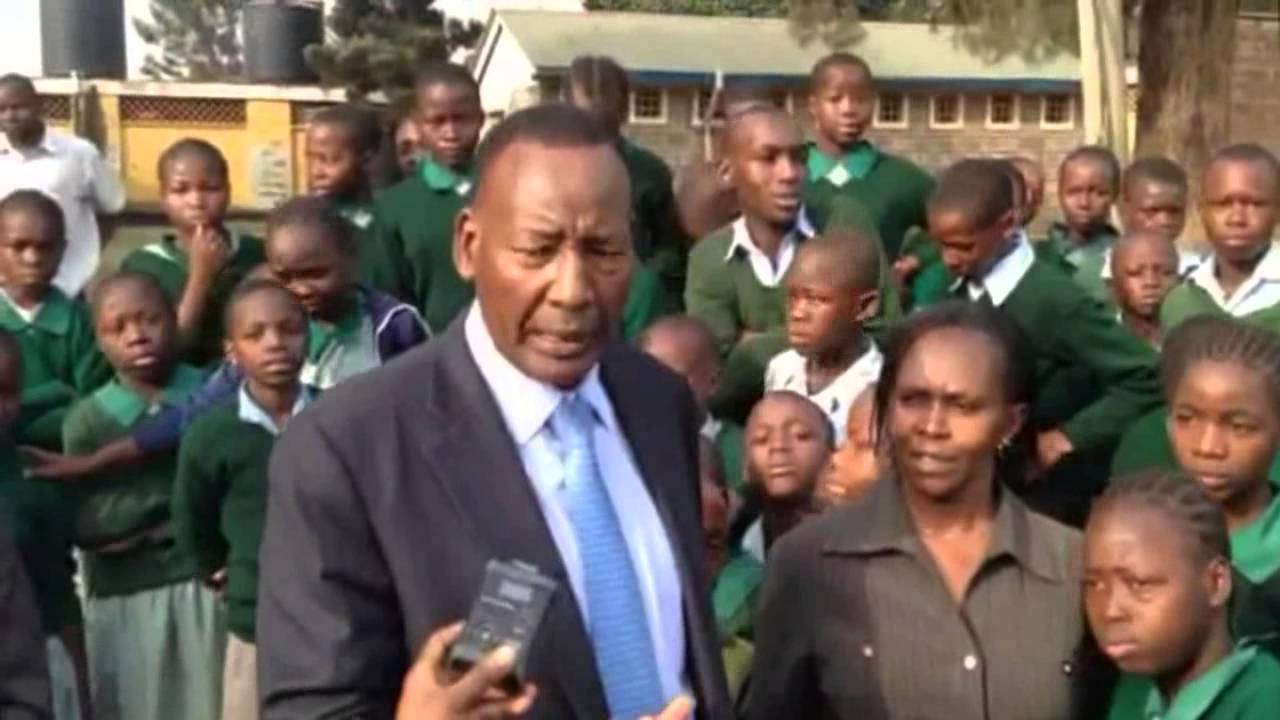 CS Joseph Nkaissery at Langata Road Primary School