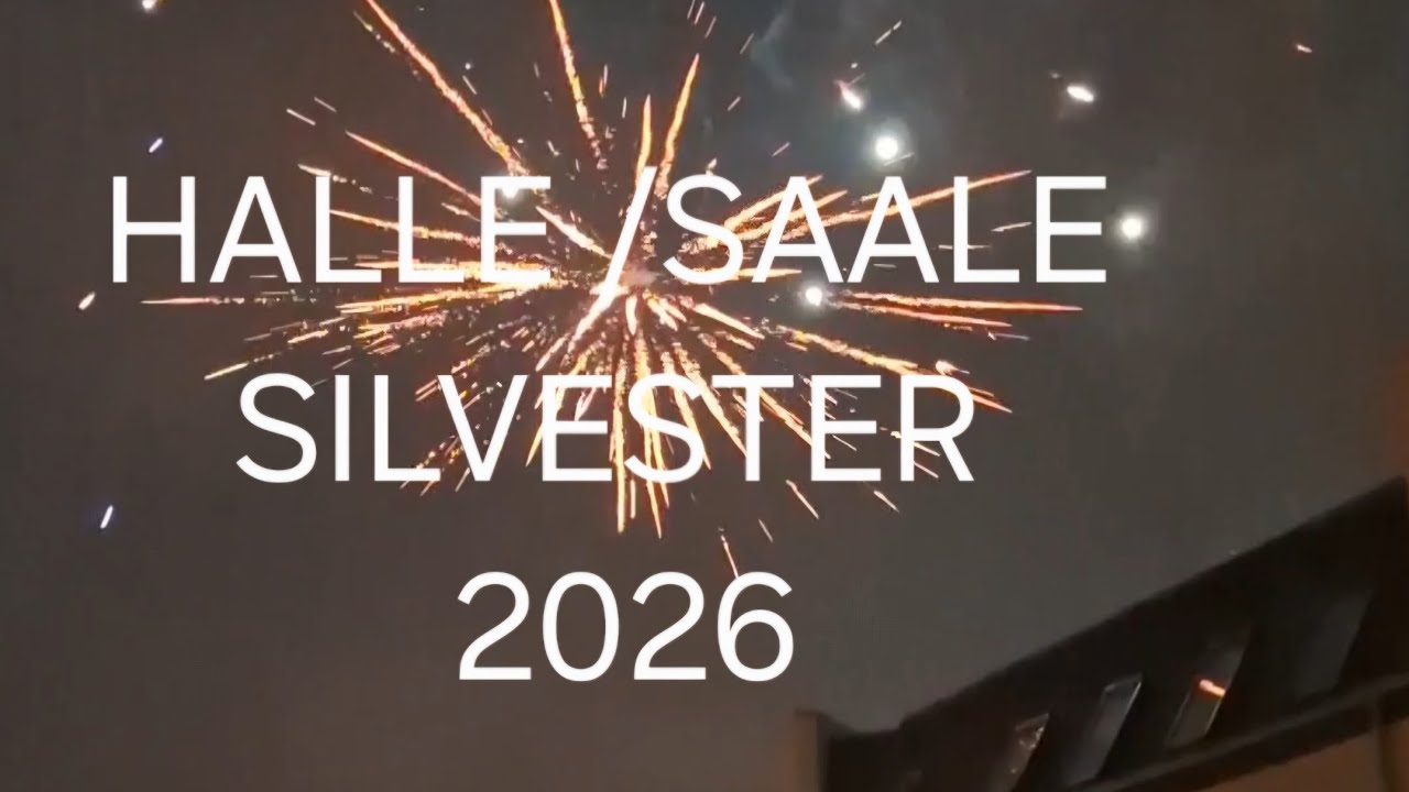 Silvester 2026 in Halle saale  #hallesaale #deutschervlog #feuerwerk #silvester 