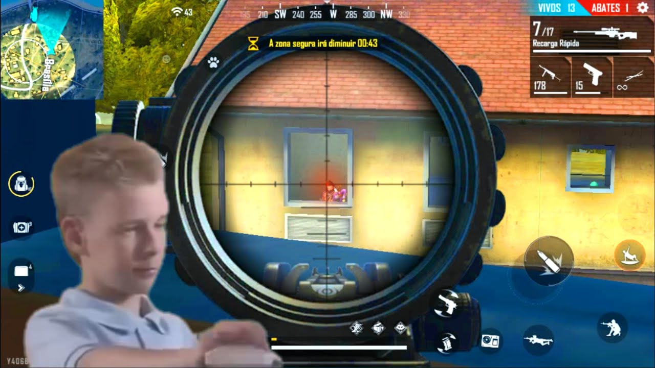 FREE FIRE - PARTIDAS DE AWM :O / RANQUEADA LOL