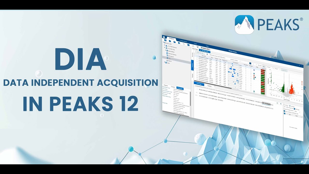 DIA (Data Independent Acquisition) PEAKS Tutorial