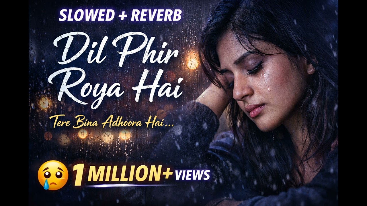 Dil phir roya hai #slowedreverb sad song 💔❤️‍🩹#1million target 🎯