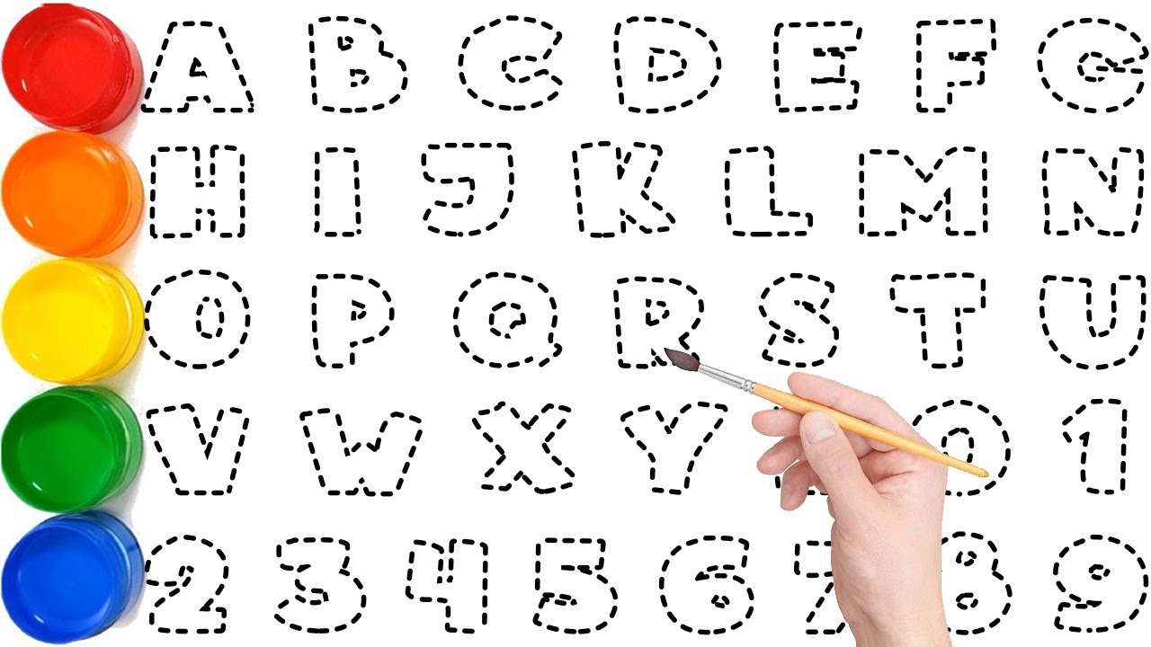 Alphabet and Numbers Drawing & Painting for Kids | Learn ABC & 123 Step by Step // Ks Art