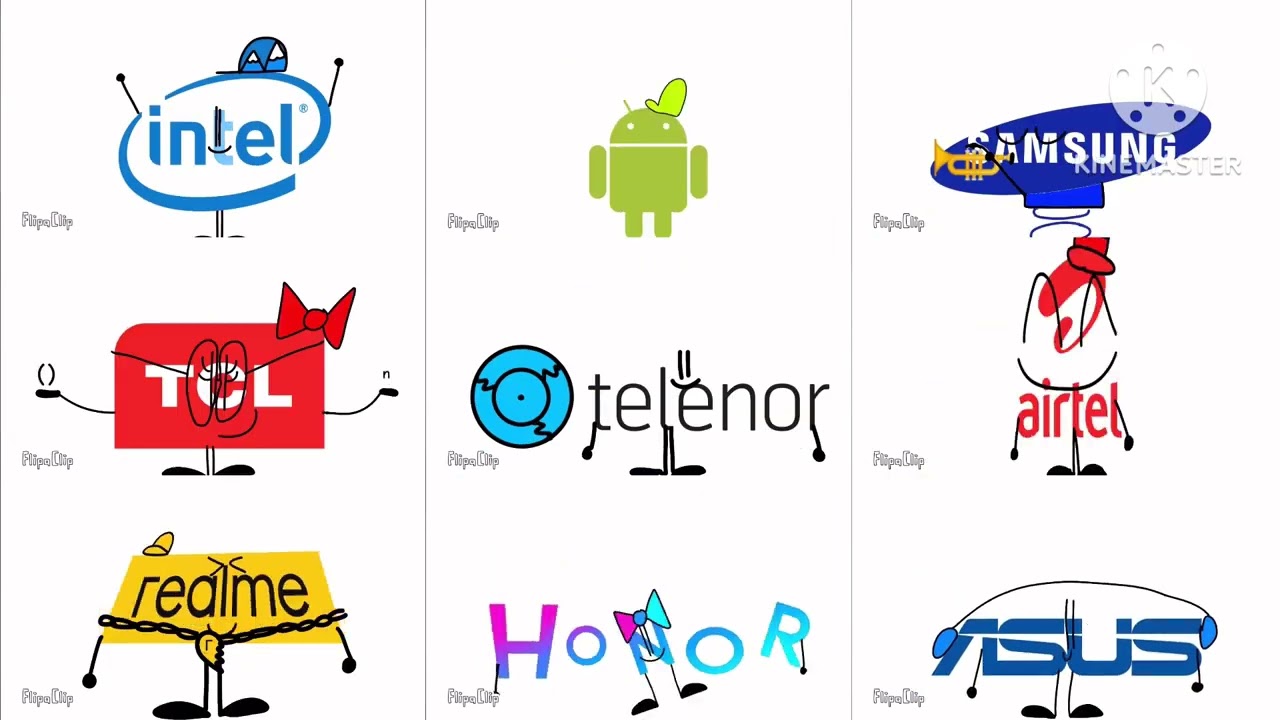 Electronics logo band 1-9 combined!