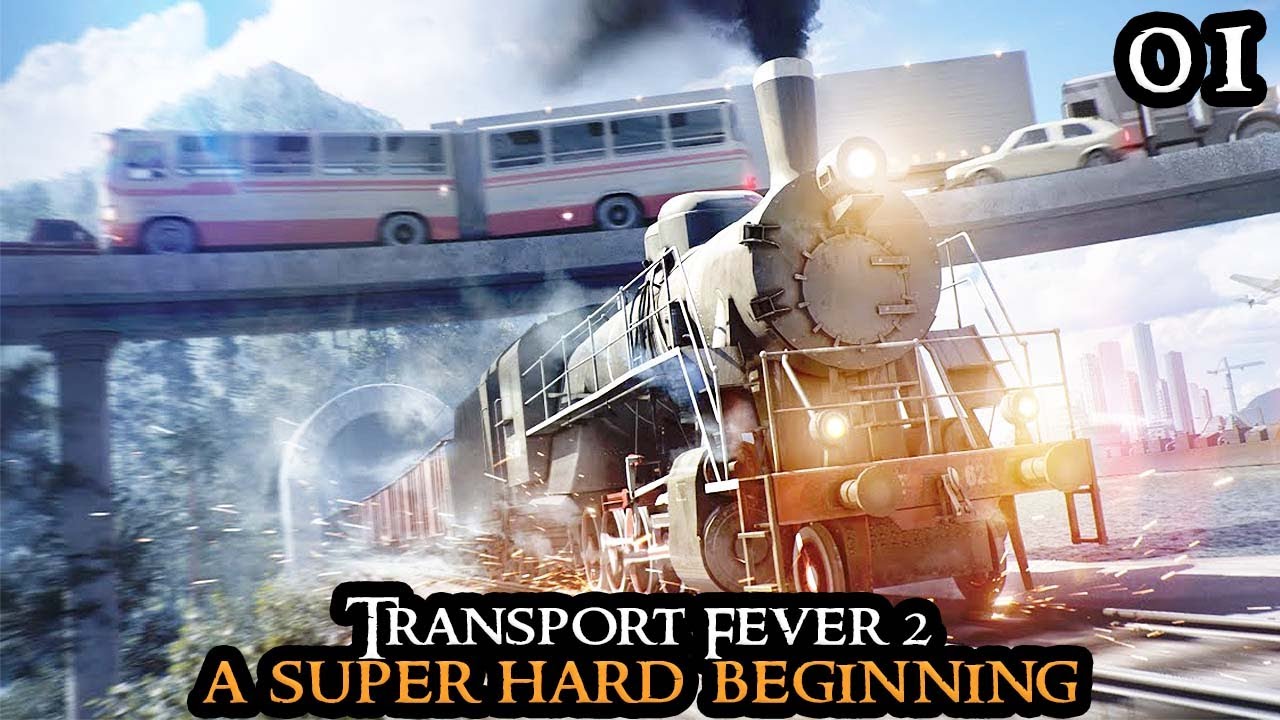 Transport Fever 2 — СУПЕРСЛОЖНОЕ НАЧАЛО | ПОЛНАЯ ИГРА СЛОЖНЫЙ РЕЖИМ, прохождение логистики, часть 1