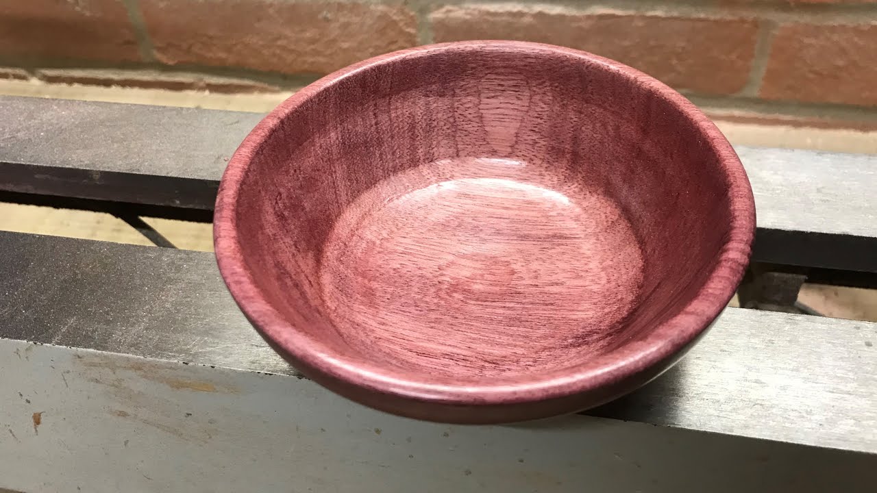 Woodturning Purpleheart Bowl