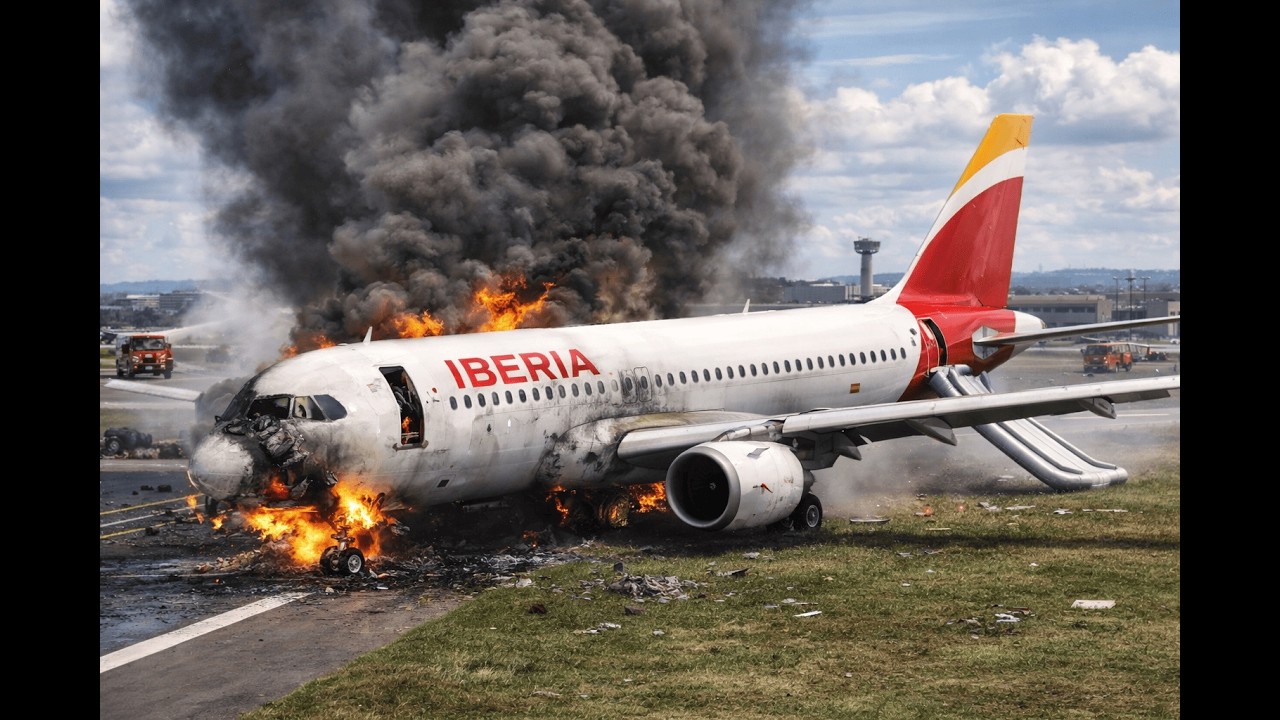 Extremely Dangerous! Iberia A320neo Nearly Crashes After Landing at Sydney Airport -4K