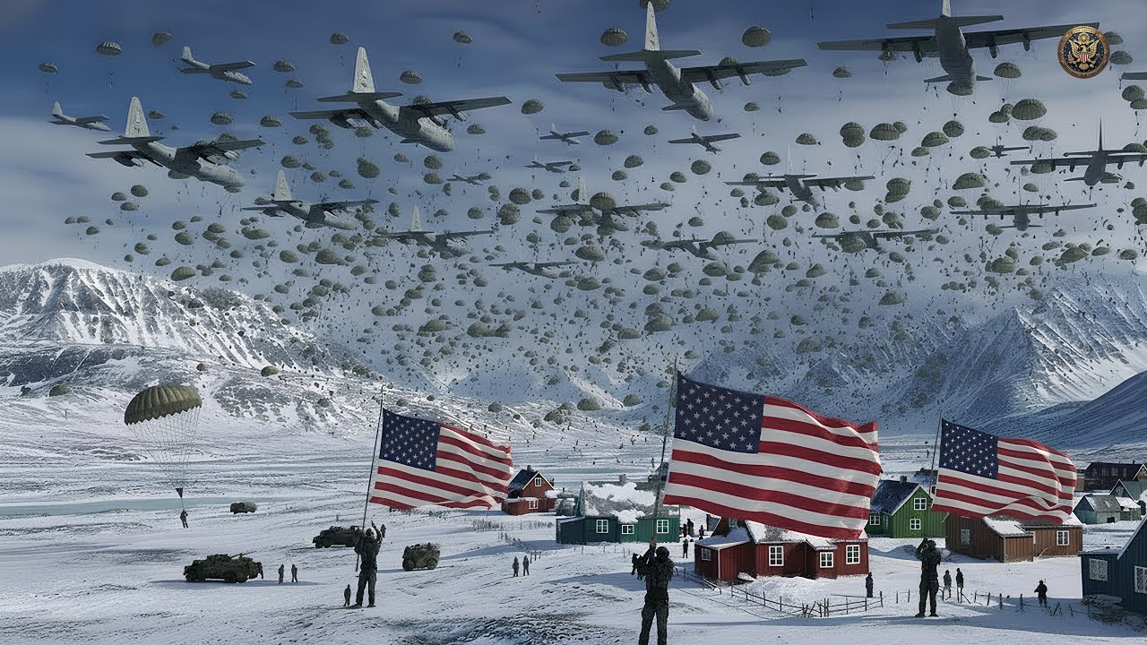 Denmark was surprised by the large scale arrival of US paratroopers