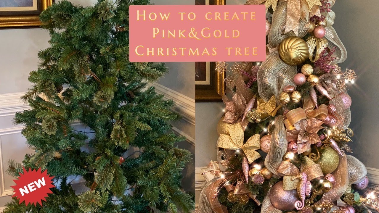 How to Create a Pink & Gold Christmas Tree