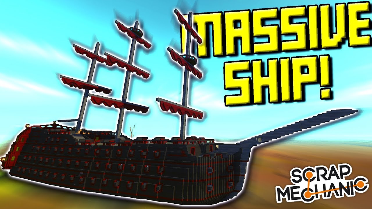 HUGE SHIP, ZOMBIE GAME, and MORE! [Your Best Builds 7] - Scrap Mechanic Gameplay