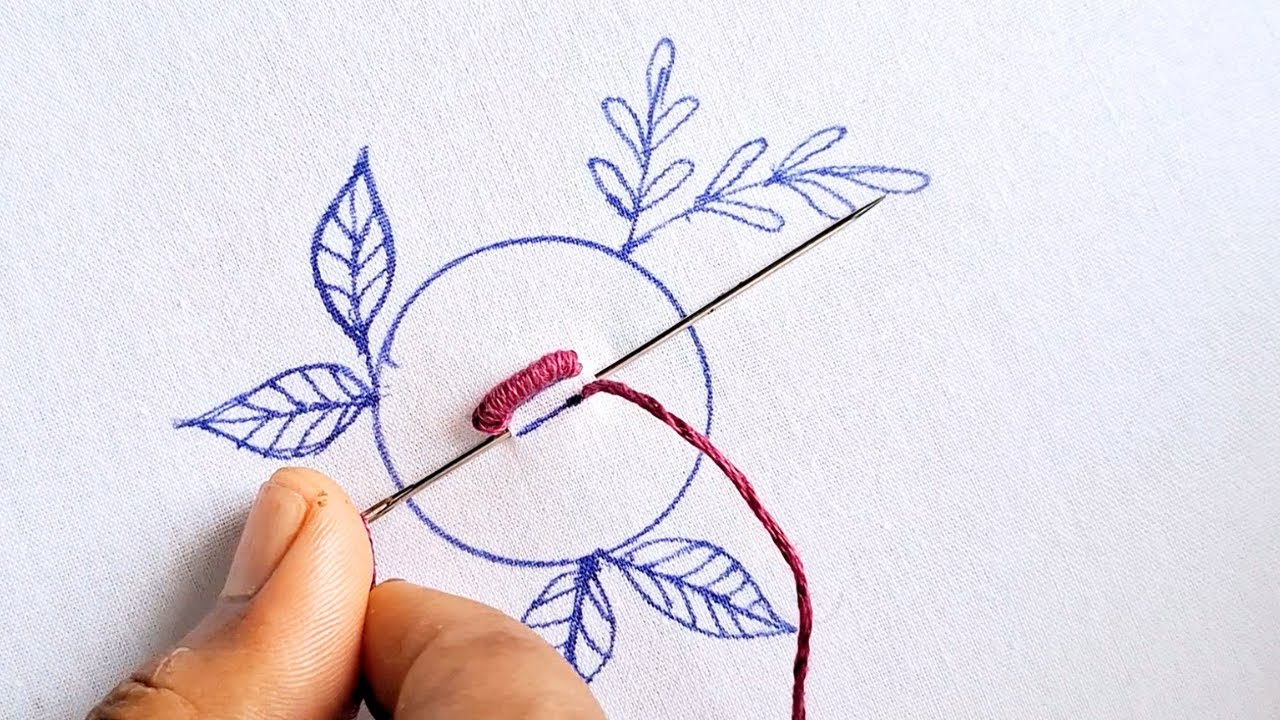 Most Beautiful hand embroidery flower, kadai dejan, Creative Crafts
