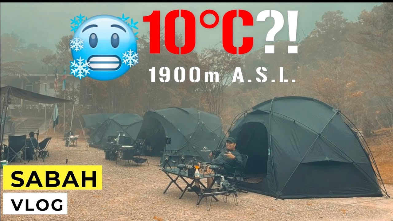 TERPALING Sejuk, Malaysia?!【Black Camp Sabah】 (Day 2) Gunung Alab | Sabah Campsite Malaysia