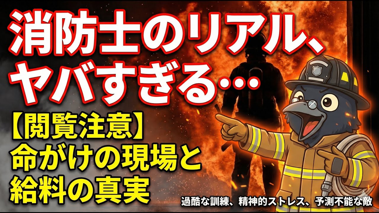 【消防士の闇】炎・煙・崩落…“逃げ場のない現場”で起きている危険の真実とは？