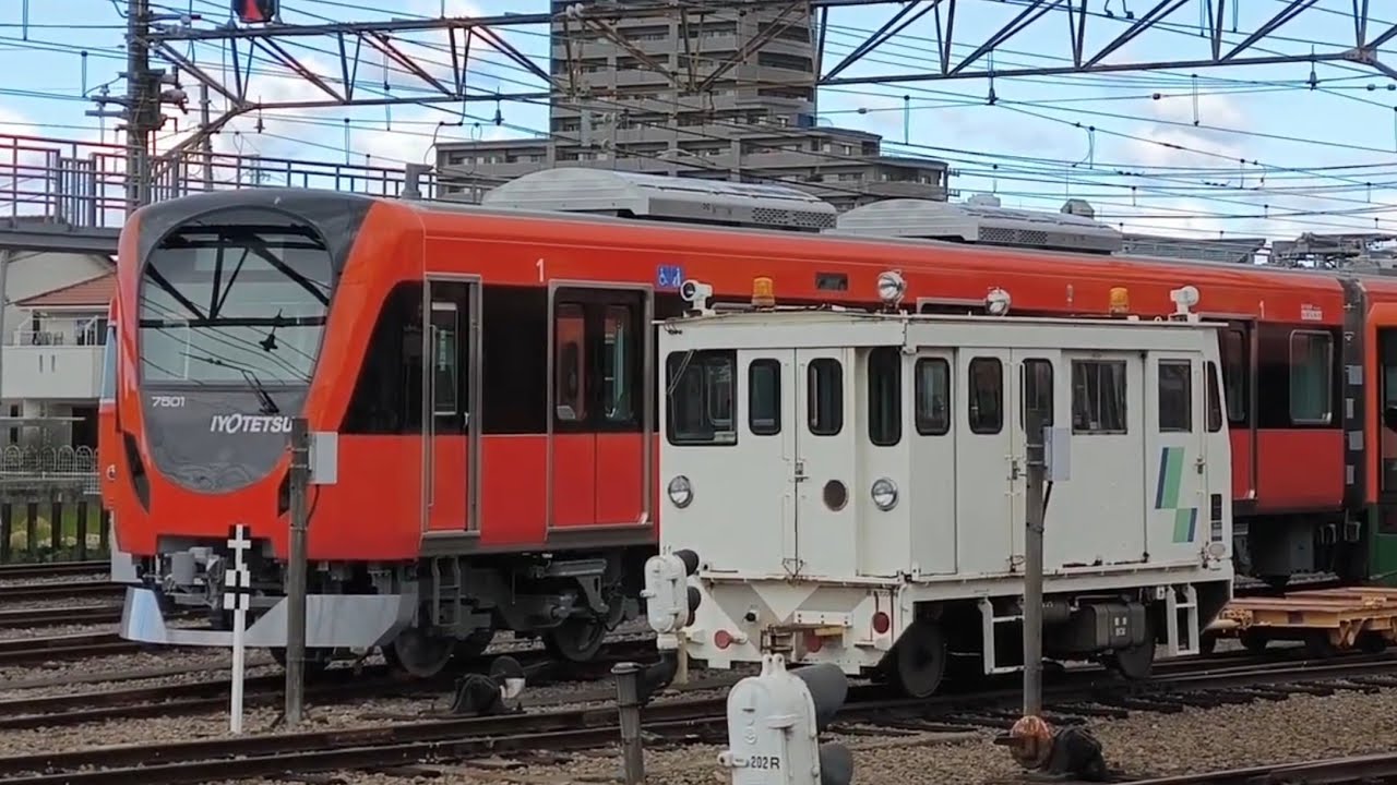 新JR松山駅周辺再開発状況&伊予鉄道新型7000系 2024年(令和6年)11月中旬