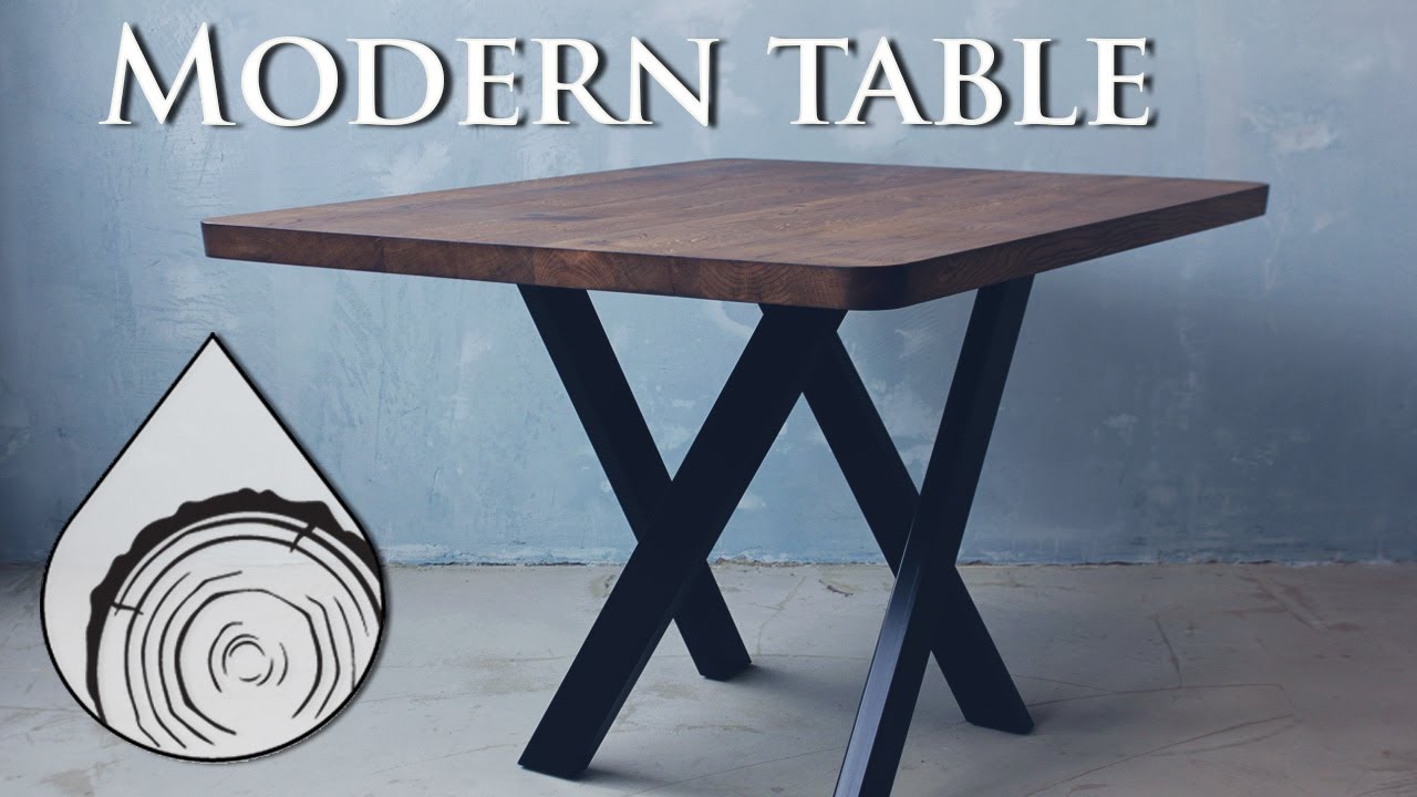 MODERN TABLE BUILD . making a small dining table step by step