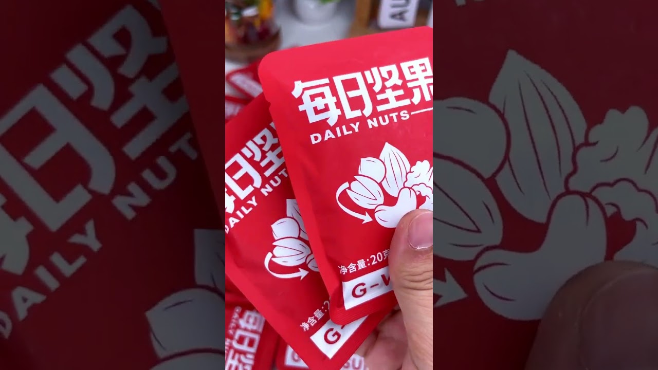 Daily nuts Unboxing and mukbang eating Asmr 