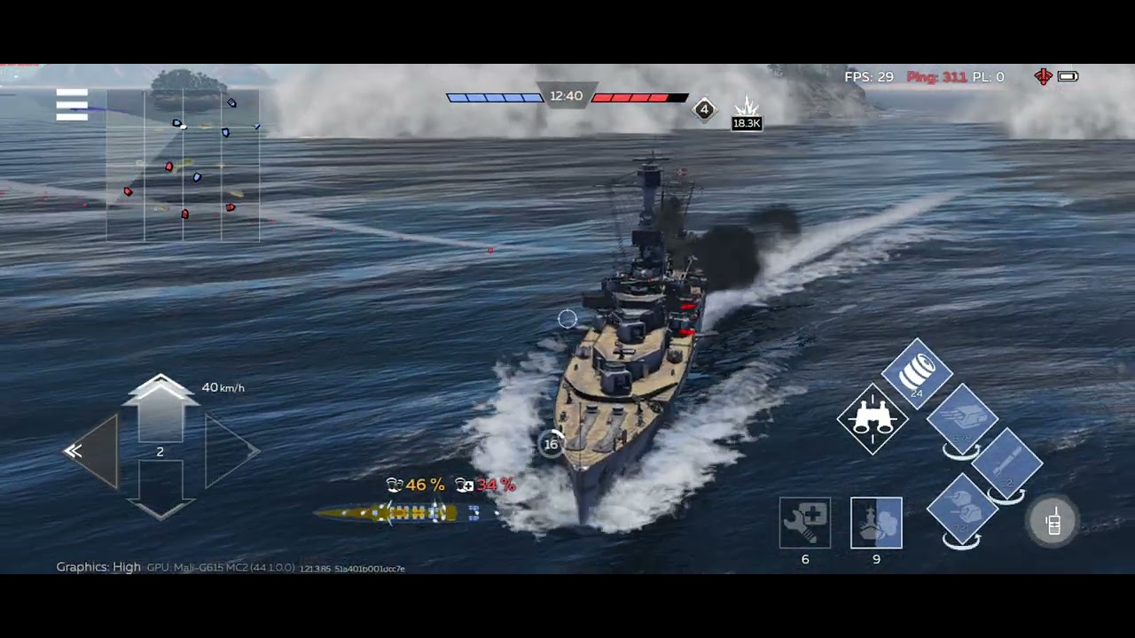 German Light Cruiser Emden vs Heavy ships☠️ (War Thunder Mobile)