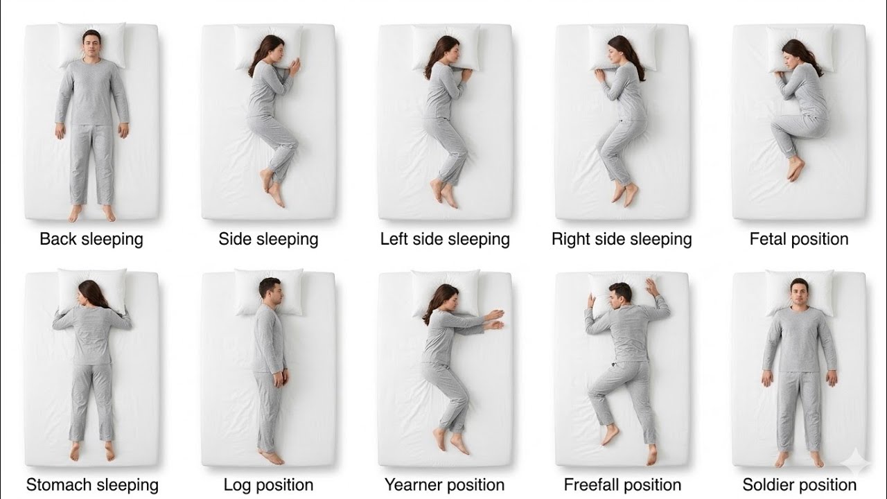Every sleeping position and their efforts explained in hindi