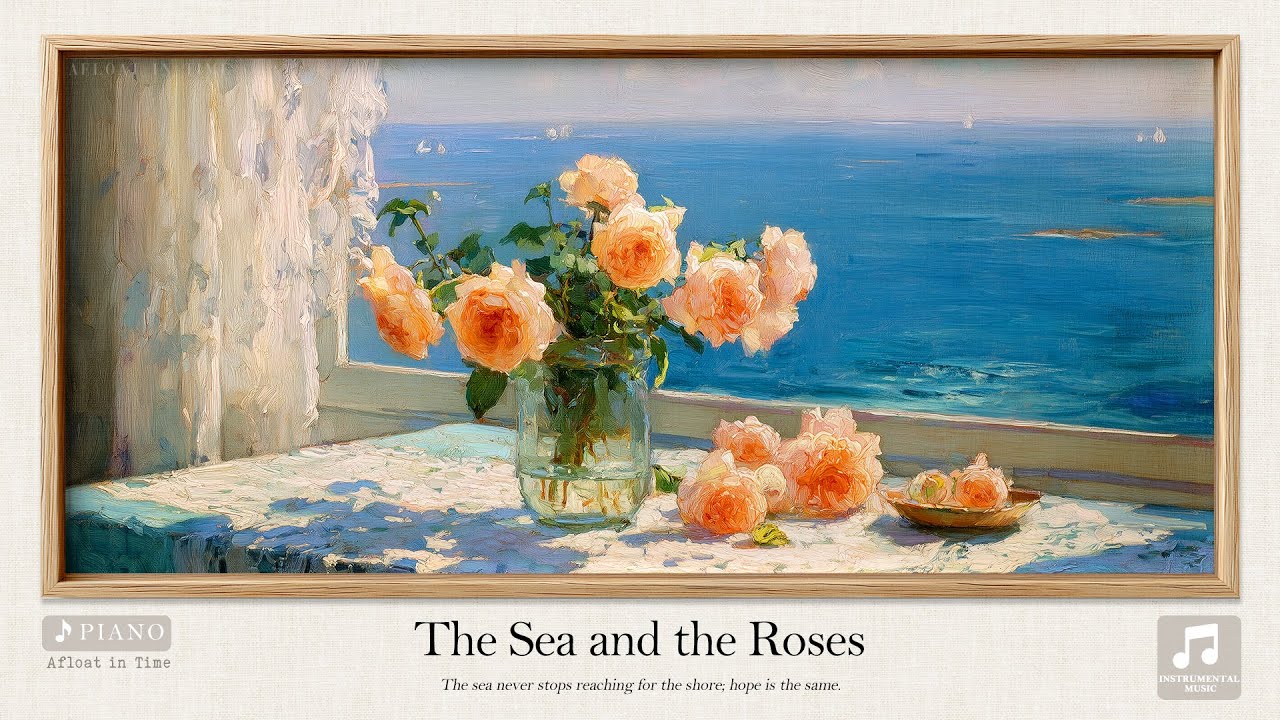 🌹 The Sea and the Roses | Peaceful Piano Music for Relaxation, Focus, Reading, Study & Inner Calm