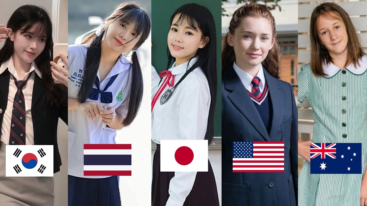 Girls School Uniforms Around the World