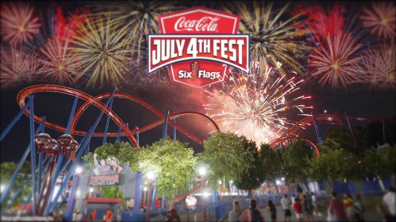 July 4th Fireworks at Six Flags Over Georgia
