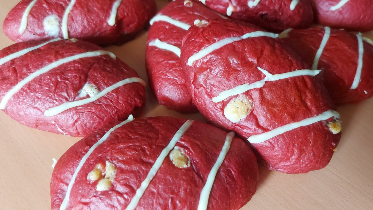 Red Velvet Bread with Cream Cheese Filling