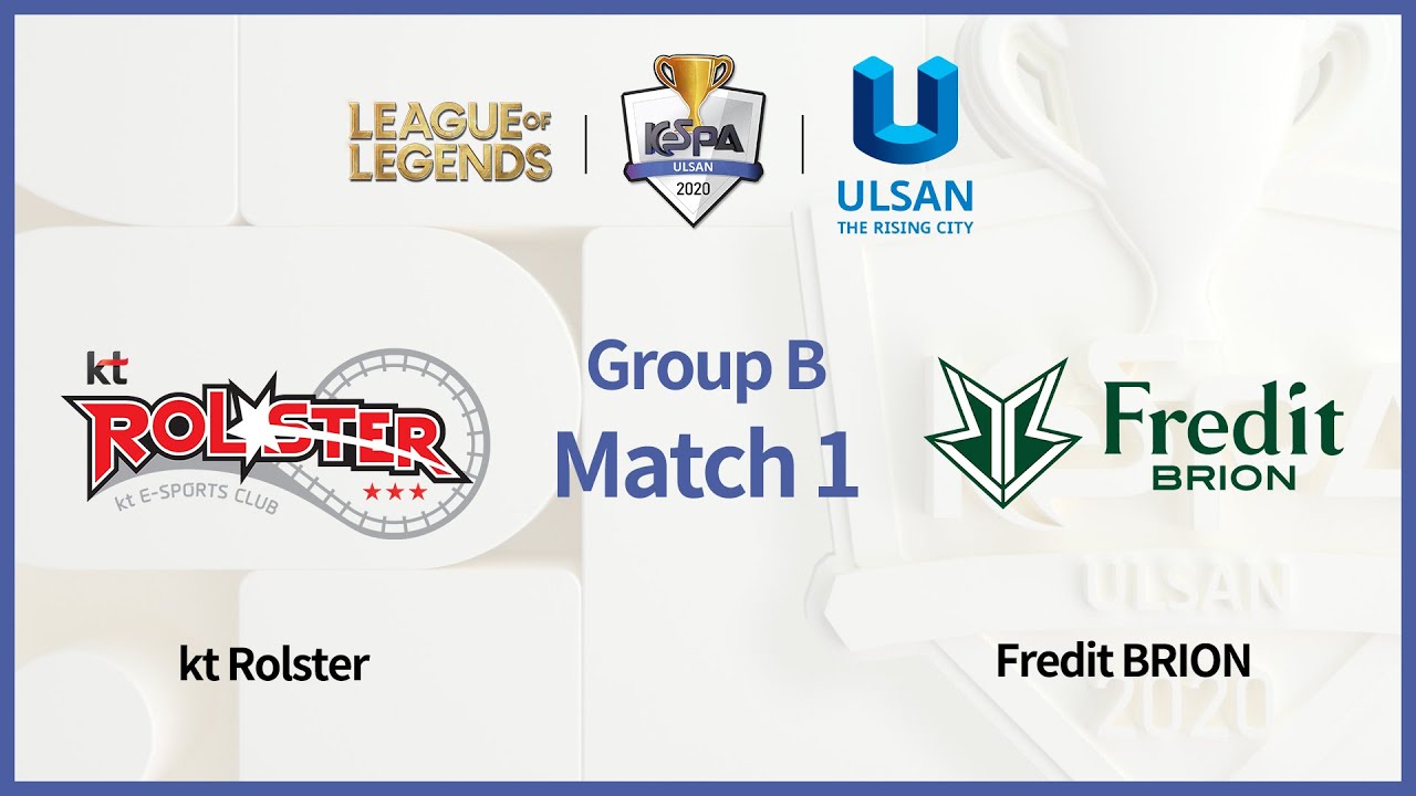 (FULL) Group B Match 1, Fredit vs KT vs [2020 LoL KeSPA Cup ULSAN]