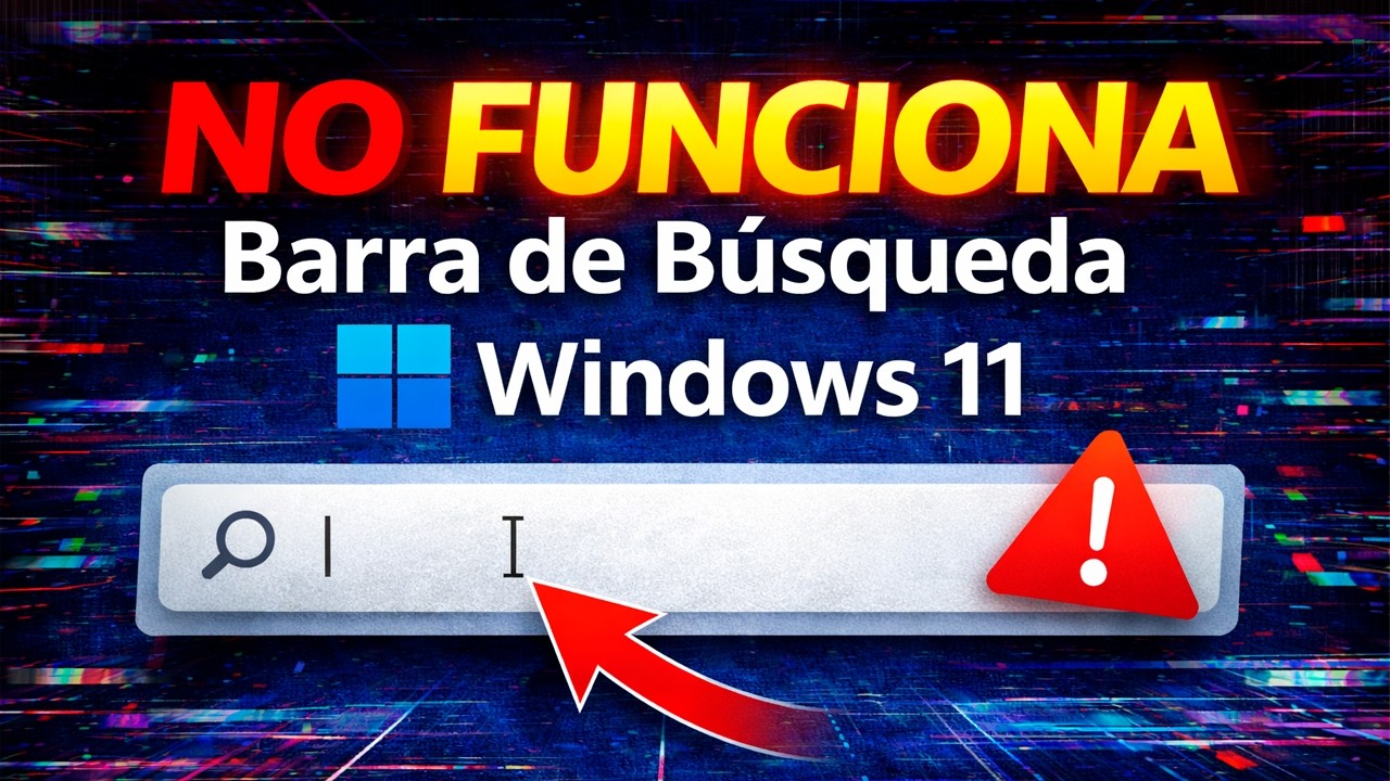 La Barra de Busqueda No Funciona en Windows 11 (No Me Deja Escribir en el Buscador) ✅ Solución 2026