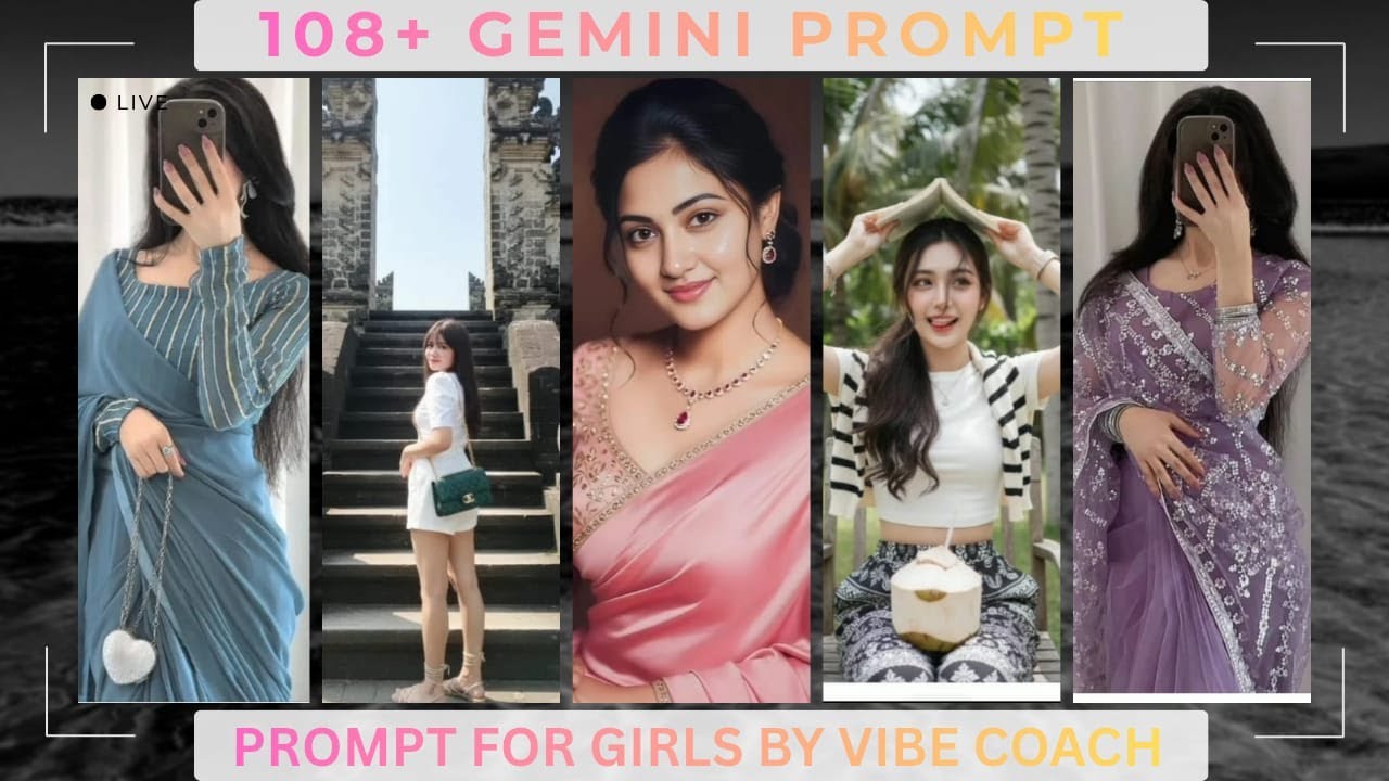 GEMINI PROMPT FOR GIRLS | 108+ TRENDY #gemini #geminiprompt #chatgpt  #chatgptprompts #forgirls