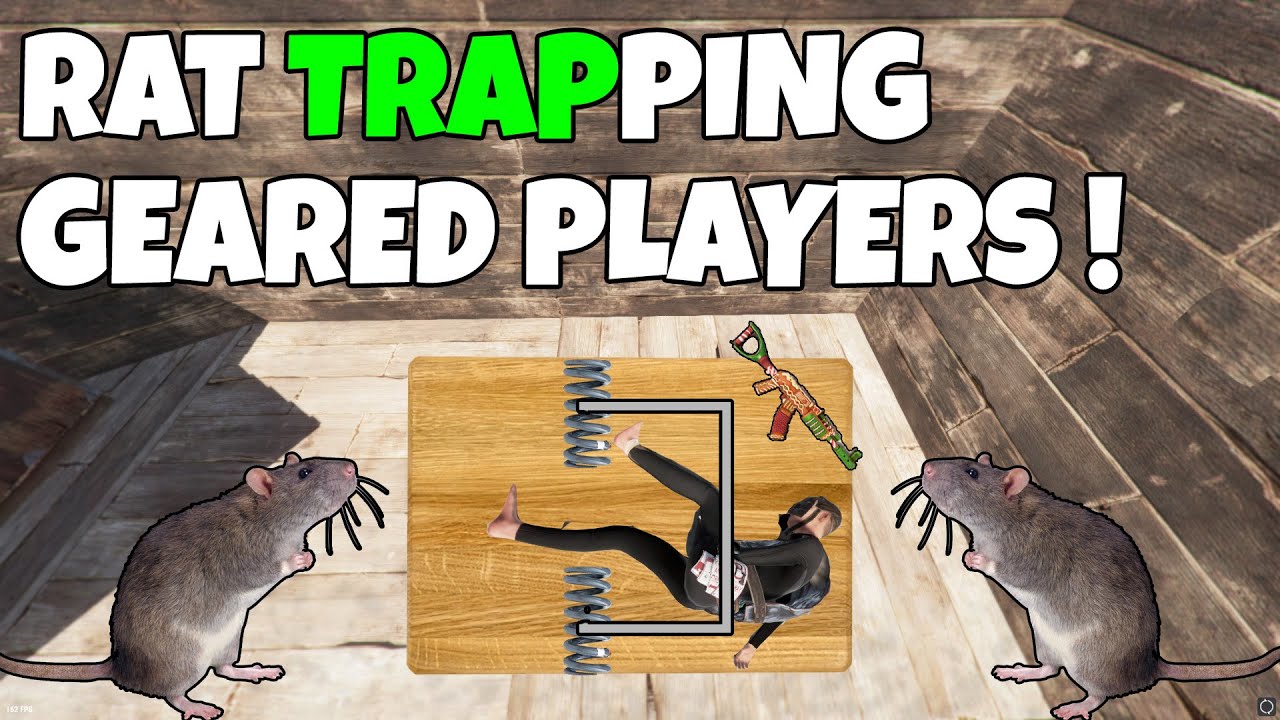 RUST | TRAPPING SALTY GEARED PLAYERS with RAT TRAPS! *Multiple Traps*