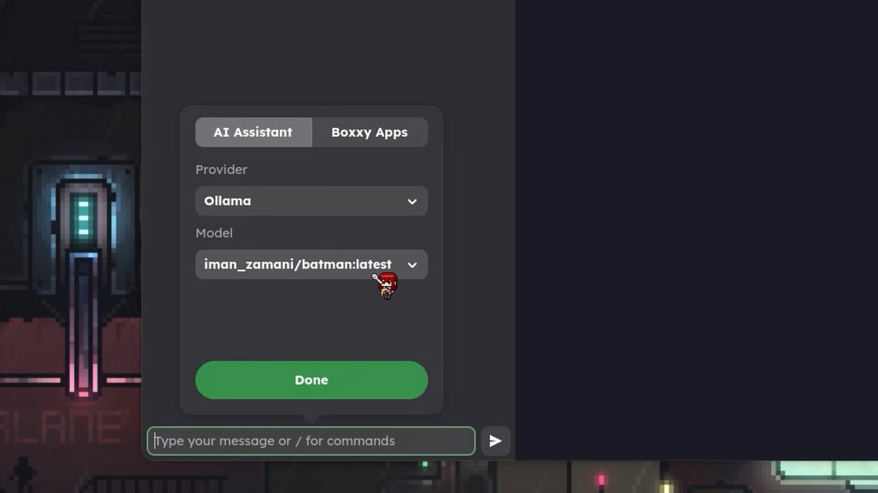 Терминал Boxxy теперь поддерживает Ollama.