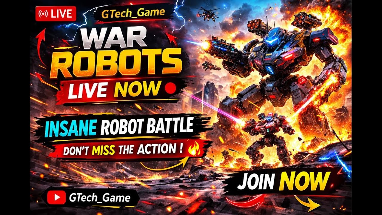 LIVE 🔴 Massive War Robots Fight