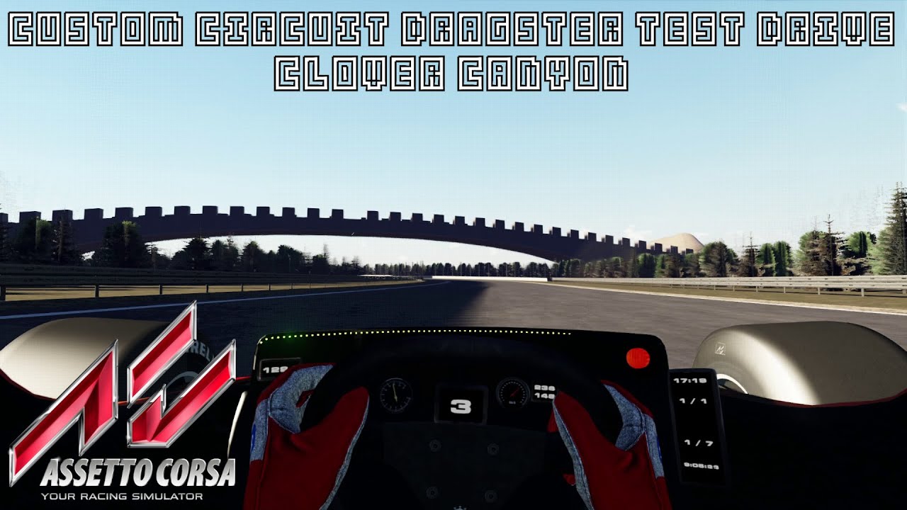 Custom Circuit Dragster Test Drive - Clover Canyon, Wyoming - Assetto Corsa