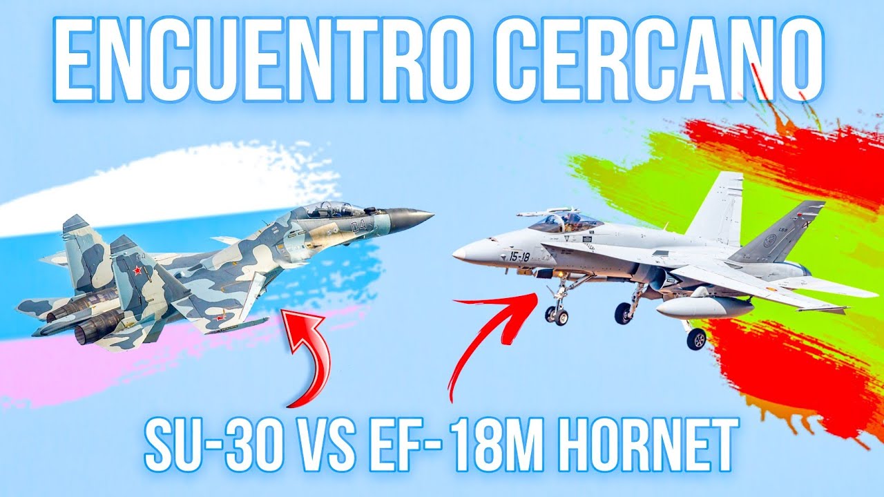 EF-18M HORNET DE ESPA&Ntilde;A SE CRUZA CON UN SU-30 RUSO EN EL B&Aacute;LTICO