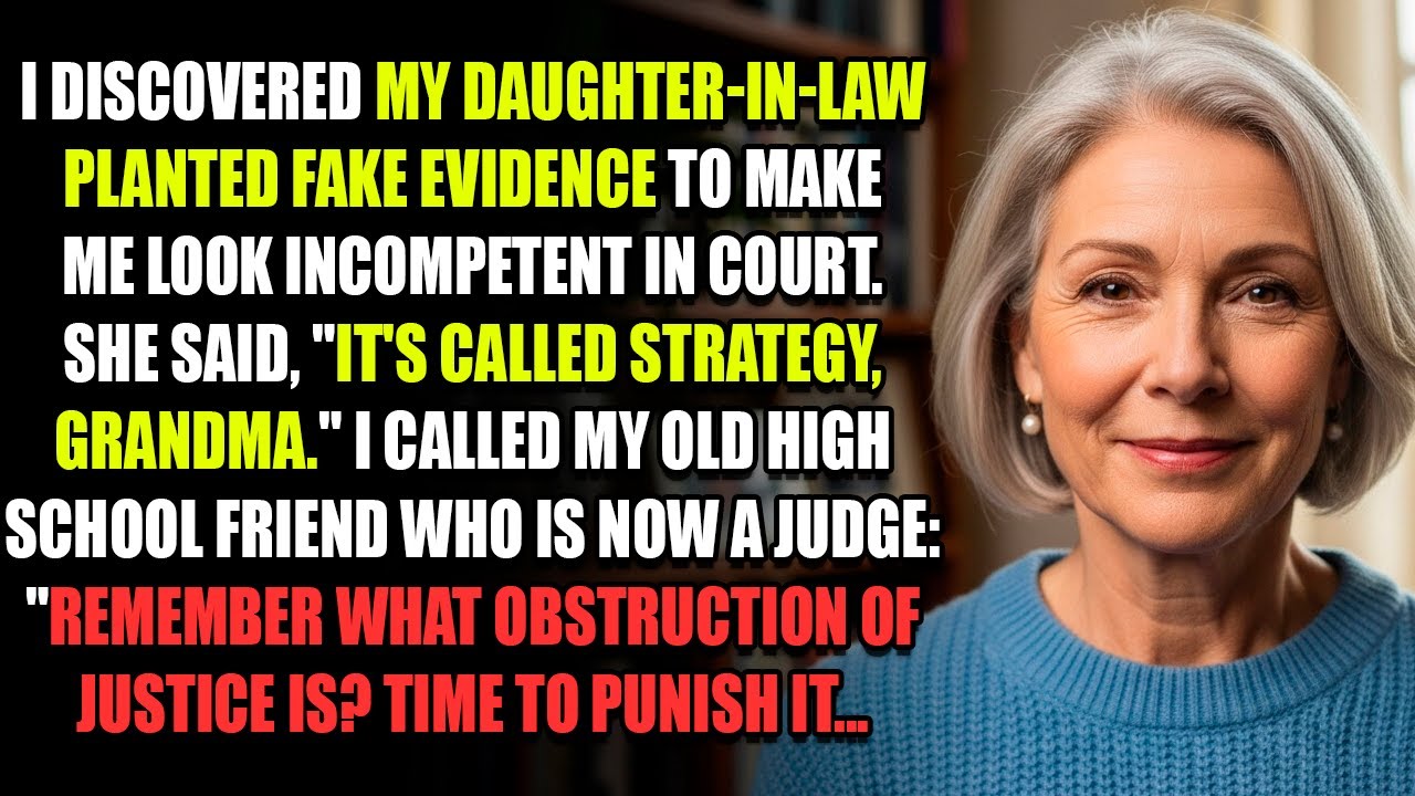 I discovered my daughter-in-law planted fake evidence to make me look incompetent in court...