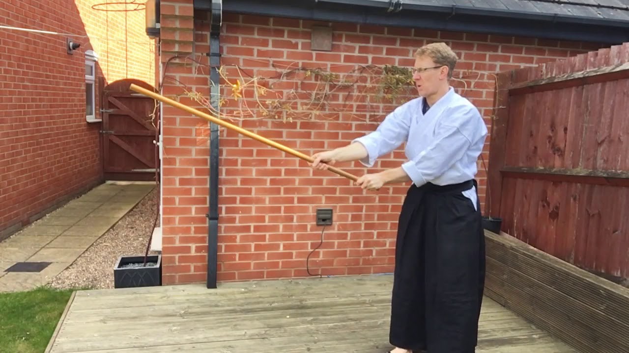 Aikido Weapons: Jo Suburi : Part 4 Hasso no bu | Shiro Kashi Aikido