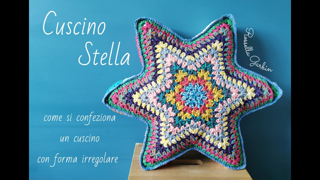 cuscino stella: come si confeziona un cuscino con forma irregolare