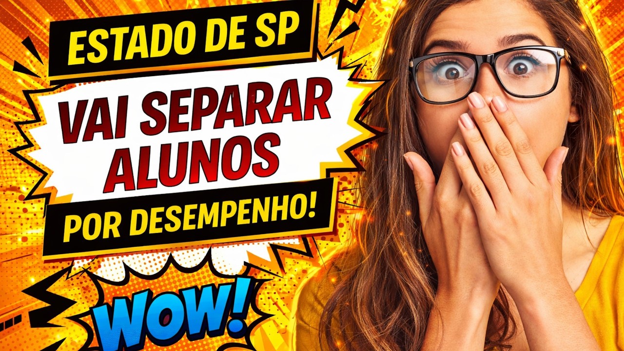 Estado de SP Vai Separar Alunos por Desempenho!