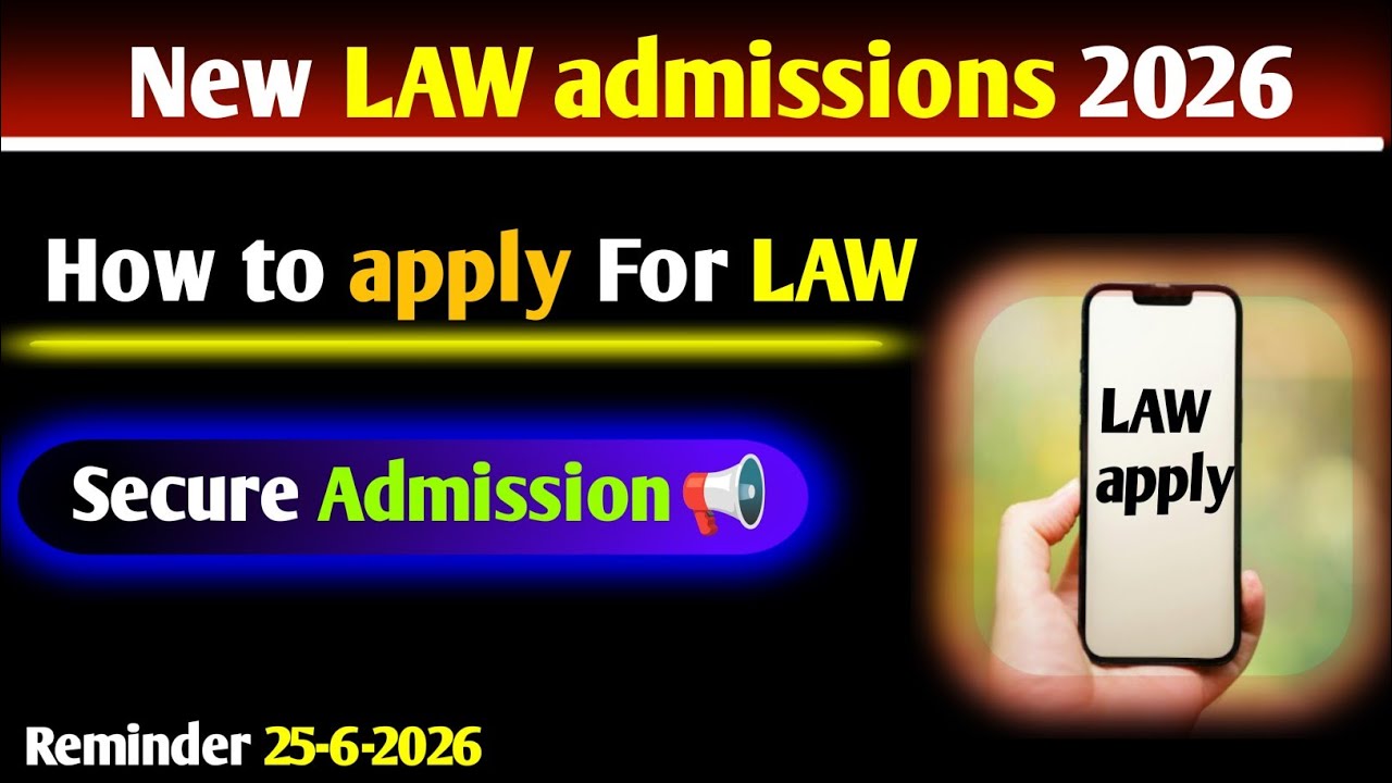HOW TO APPLY FOR LAW ADMISSIONS l APPLY FOR LAT TEST 2026 l 📢 Last date 25-5-2026🚨 Apply now 