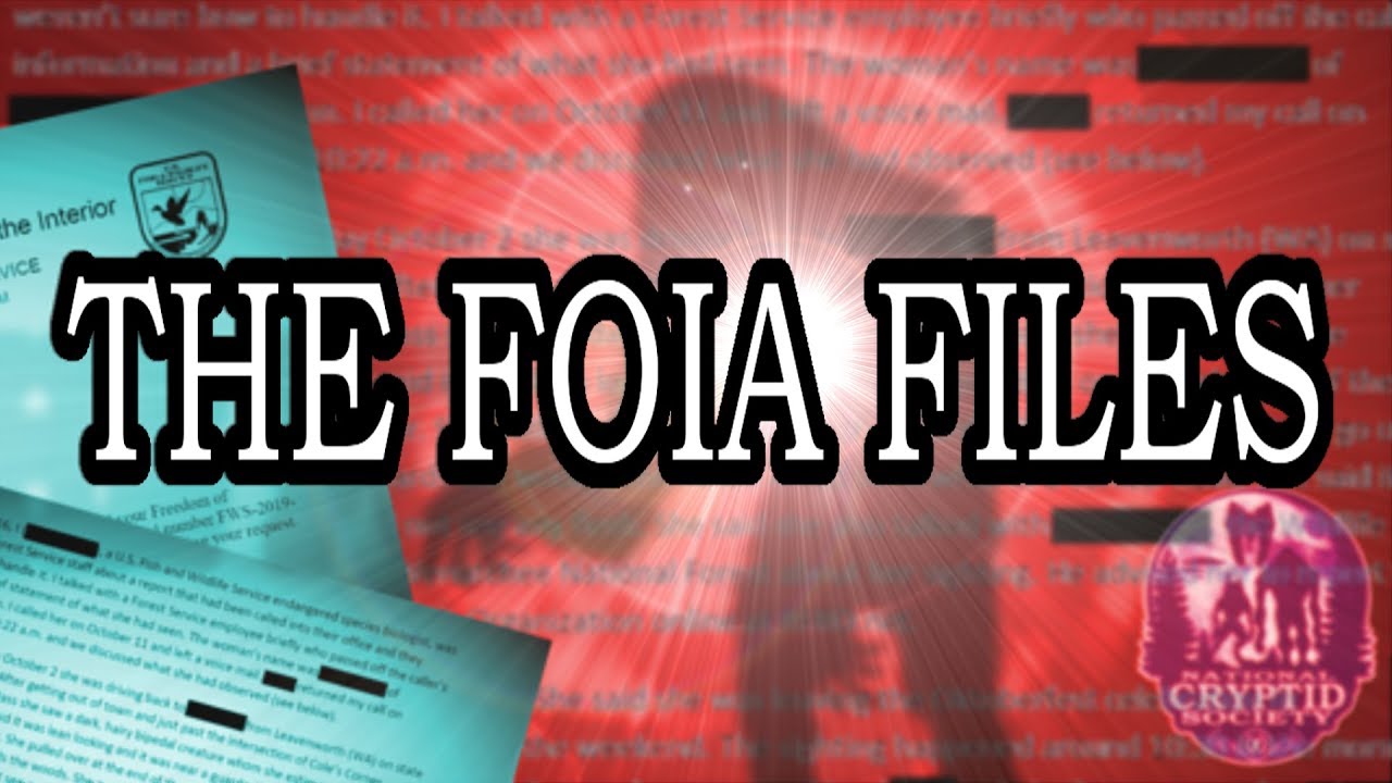 Real Bigfoot Report. The FOIA Files: U.S. Government Sasquatch Report From Department of Interior