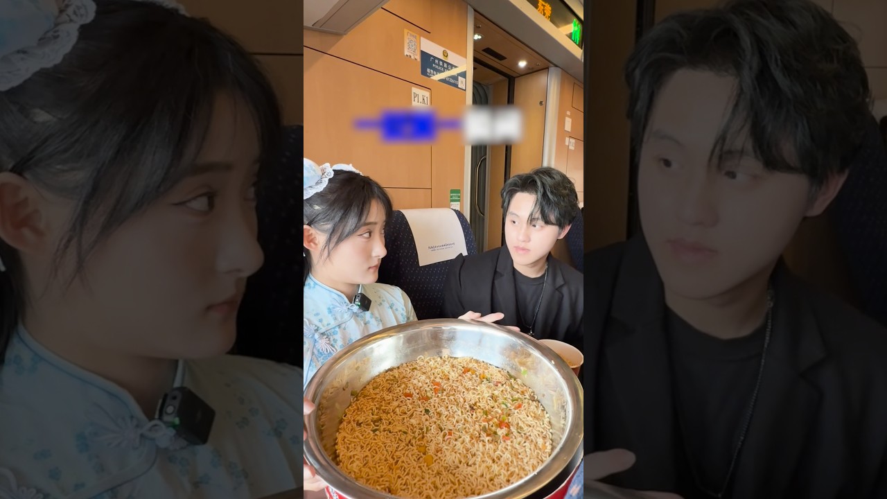She Brought a Giant Ramen Bowl on the Train&hellip; And It Got Out of Hand! 🍜🚆😂