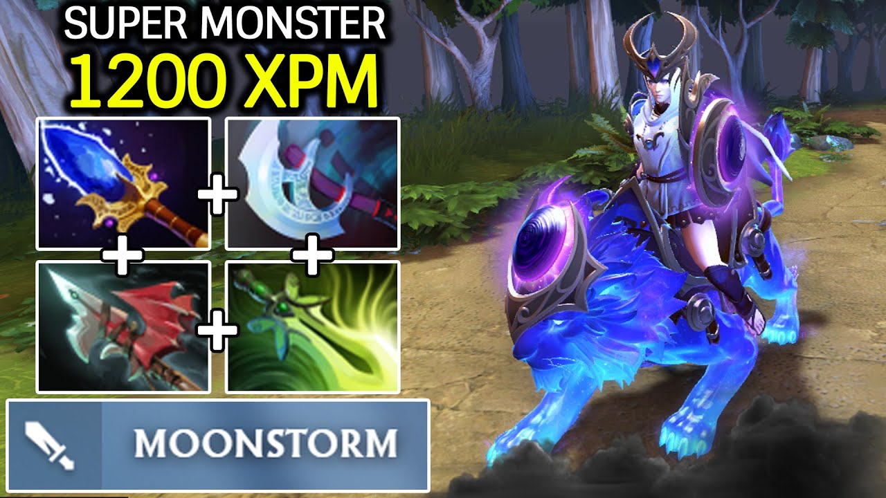 Luna Super Monster &ndash; Insane Speed Farming 1200 XPM Dota 2