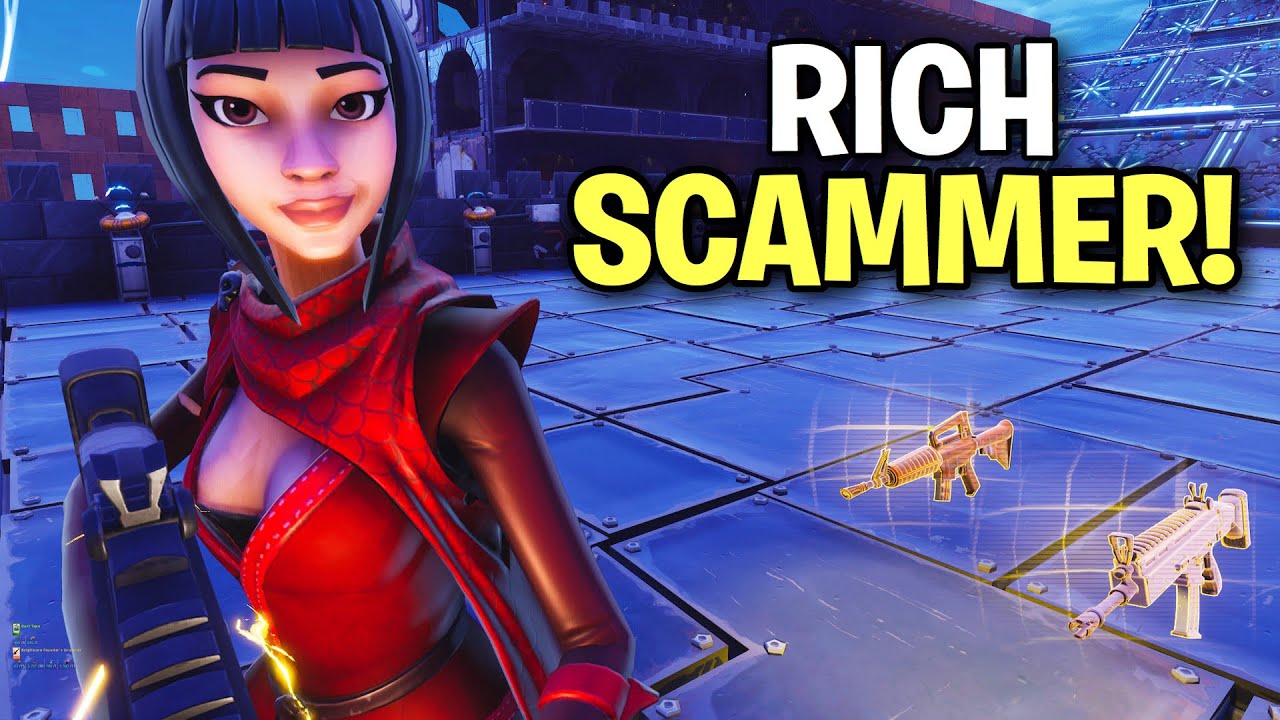 RICHEST Scammer Gets Scammed for his GUNS...🤣 - Fortnite Save The World