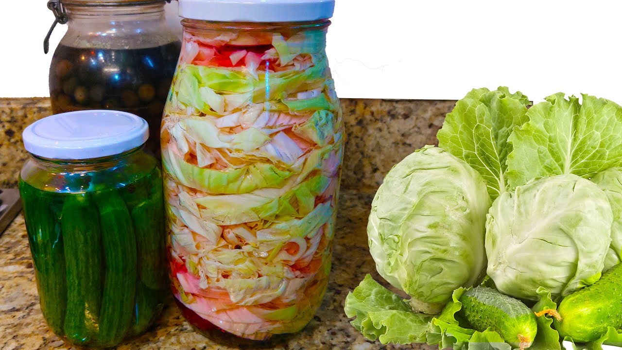 Tasty Cabbage and Cucumber Pickles Recipe | Yummy pickles
