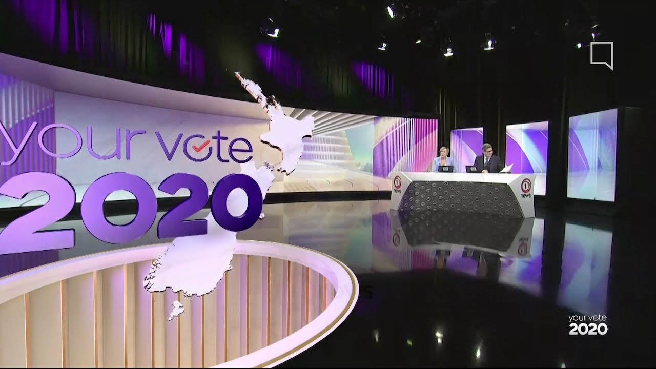 TVNZ: 1 News Your Vote 2020 Election Night Graphic Montage - 17th October 2020