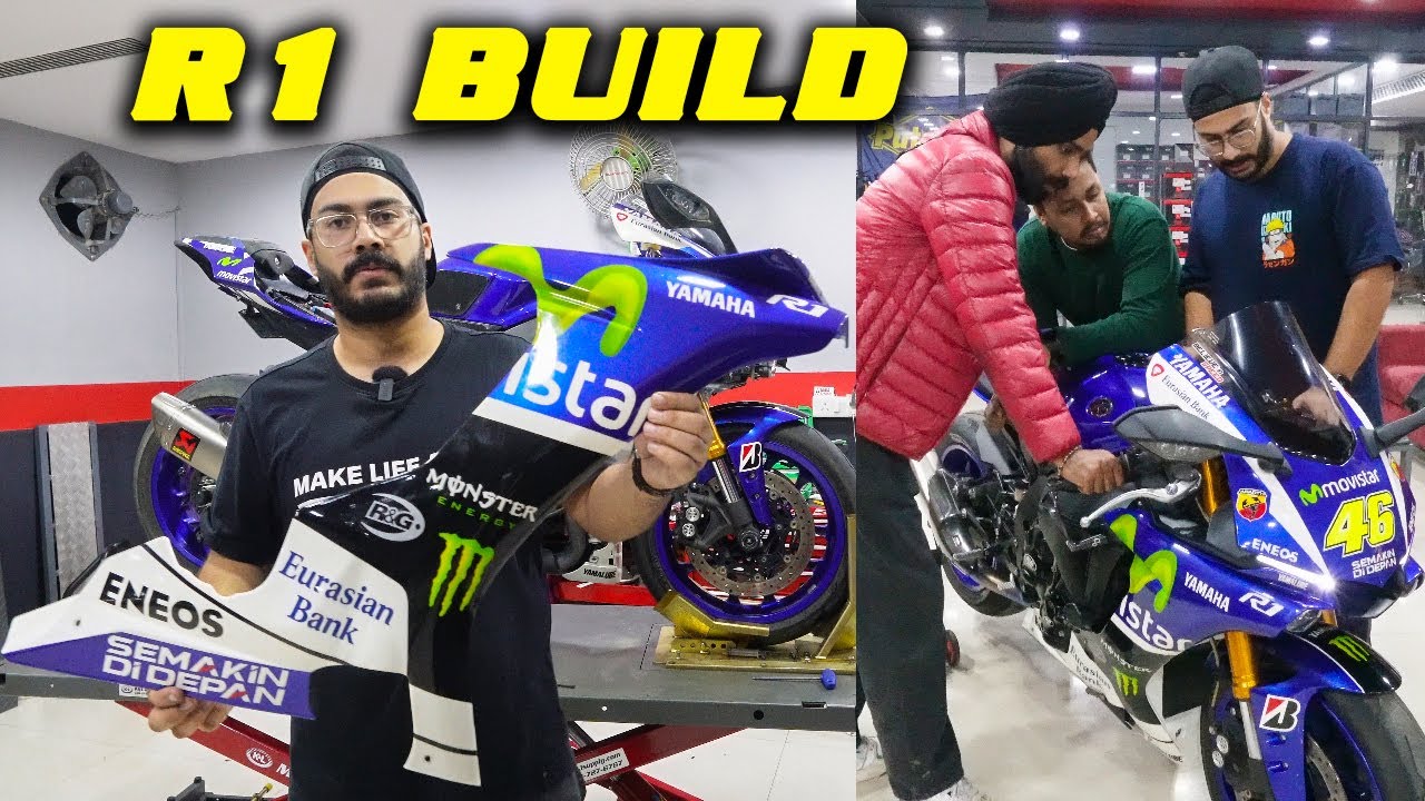R1 IS BACK | COMPLETE R1 BUILD AT REDLINE RACING STORE | SIMRAN KING 